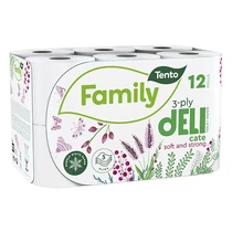 Toalettpapír TENTO Deli fehér 12 tekercses 3 rétegű