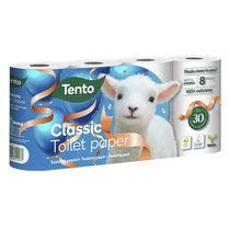 Toalettpapír TENTO Deli fehér 8 tekercses 3 rétegű