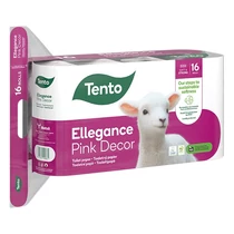 Toalettpapír TENTO Ellegance pink dekor 16 tekercses 3 rétegű Toalettpapír TENTO Ellegance pink dekor 16 tekercses 3 rétegű