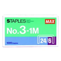 Tűzőkapocs MAX 24/6 1000 darabos Tűzőkapocs MAX 24/6 1000 darabos