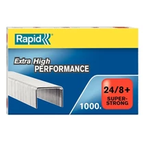 Tűzőkapocs RAPID Superstrong 24/8+ horganyzott 1000 darabos Tűzőkapocs RAPID Superstrong 24/8+ horganyzott 1000 darabos