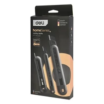 Univerzális vágókés DELI műanyag test különböző méret fekete 3 darabos Univerzális vágókés DELI műanyag test különböző méret fekete 3 darabos