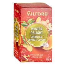 Zöld tea MILFORD Winter Delight narancs és gyömbér 20 filter/doboz Zöld tea MILFORD Winter Delight narancs és gyömbér 20 filter/doboz