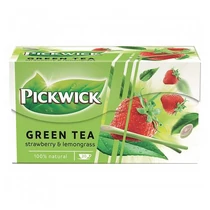 Zöld tea PICKWICK eper-citromfű 20 filter/doboz Zöld tea PICKWICK eper-citromfű 20 filter/doboz