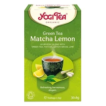 Zöld tea bio YOGI TEA Matchával és citrommal 17 filter/doboz Zöld tea bio YOGI TEA Matchával és citrommal 17 filter/doboz