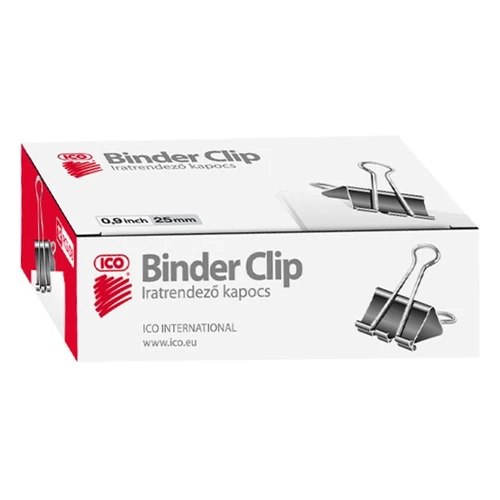 Binder csipesz ICO 25mm 12 darabos