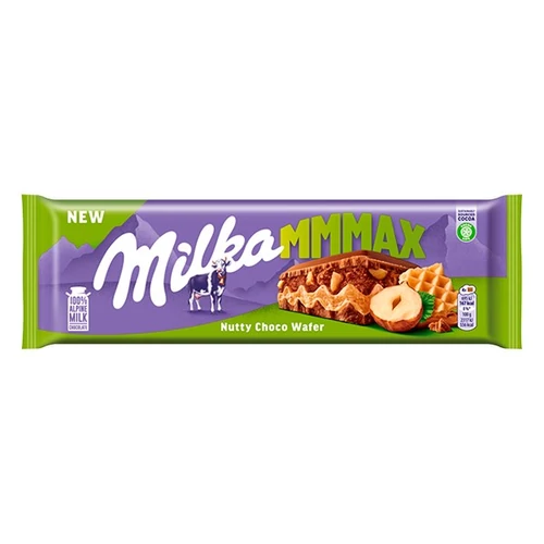 Csokoládé MILKA MMMax Nutty Choco Wafer Ostyás-Mogyorós 270 g