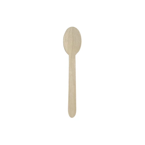 Evőkanál eldobható fa BIO 16cm 100 darabos