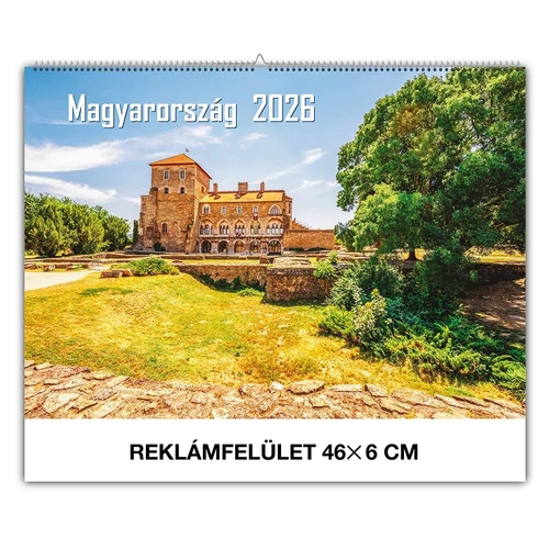 Falinaptár REALSYSTEM 460x320mm fekvő Magyarország 2026.