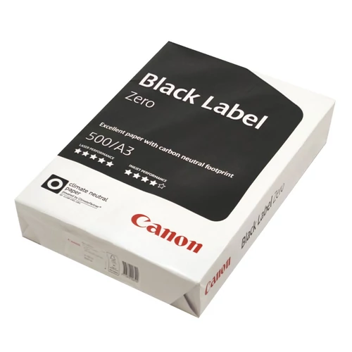 Fénymásolópapír CANON Black Label Zero A/3 80 g 500 ív/csomag