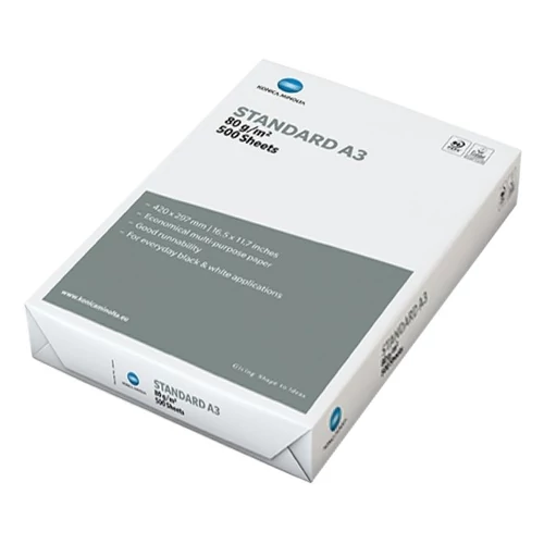 Fénymásolópapír KONICA MINOLTA Standard A/3 80 g 500 ív/csomag