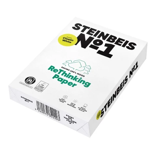 Fénymásolópapír STEINBEIS NO 1. ISO 70-s A/4 újrahasznosított 80 g 500 ív/csomag
