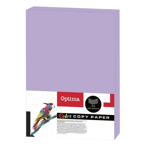 Fénymásolópapír színes OPTIMA A/4 80 g pasztell világoslila 500 ív/csomag