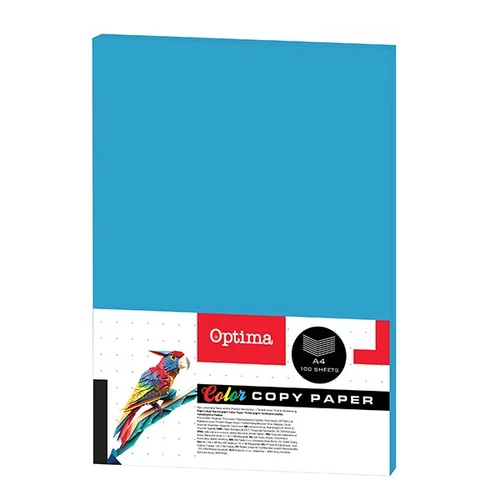 Fénymásolópapír színes OPTIMA A/4 80 g türkiz 100 ív/csomag