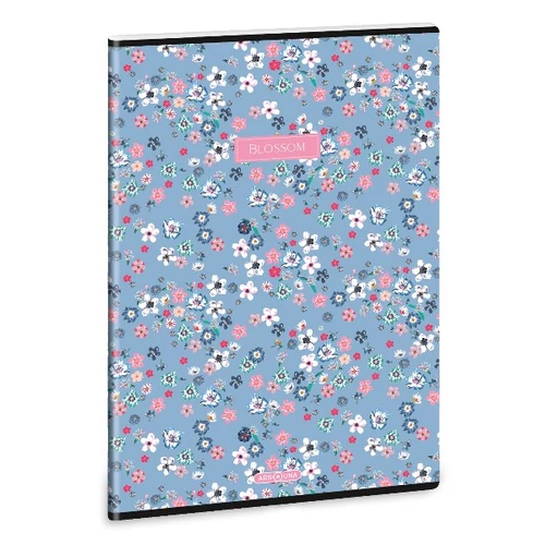 Füzet kockás ARS UNA A/4 40 lapos Extra kapcsos Pearl Blossom Blue