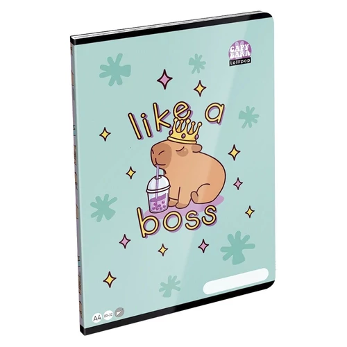 Füzet sima LIZZYSULI A/4 32 lapos 80-32 Lollipop Capybara