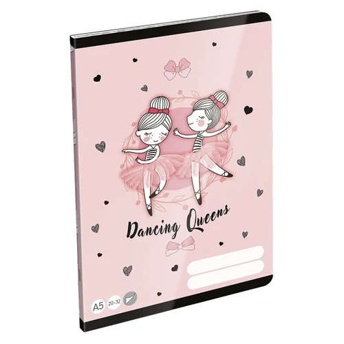 Füzet sima LIZZYSULI A/5 32 lapos 20-32 Tiny Dancer Lovely Ballerina