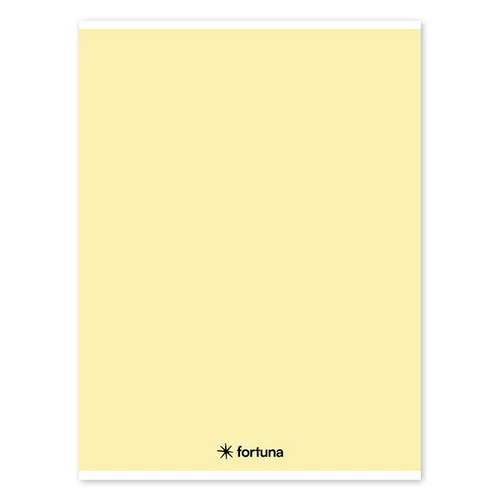 Füzet vonalas FORTUNA Monocolor A/4 32 lapos pasztell sárga