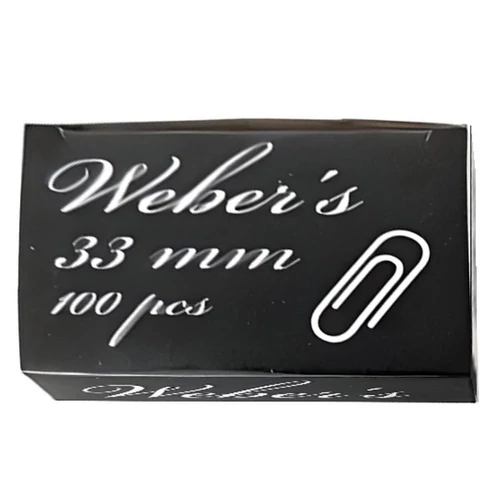 Gemkapocs WEBER`S 33mm nikkel 100 darabos