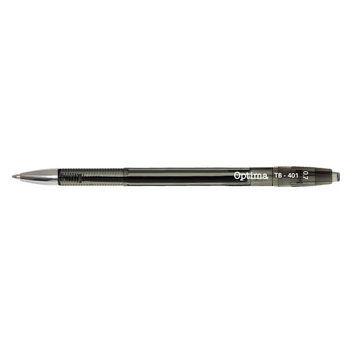 Golyóstoll OPTIMA nyomógombos TB 401 0,7 mm fekete