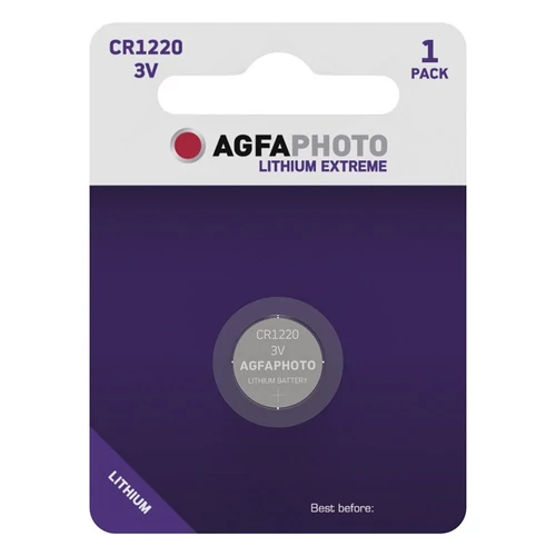 Gombelem AGFAPHOTO Lithium CR1220 1 darabos
