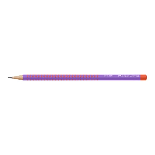Grafitceruza FABER-CASTELL Grip Flow piros-lila B háromszögletű