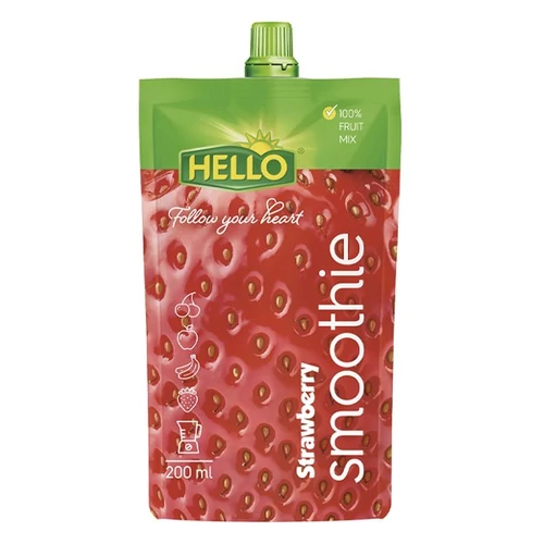 Gyümölcslé HELLO Smoothie eper 200 ml