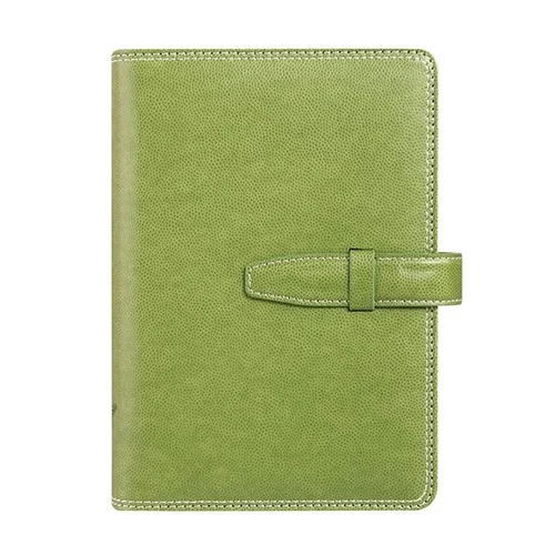 Gyűrűs kalendárium SATURNUS L228 sárga lapos zöld műbőr 2026.