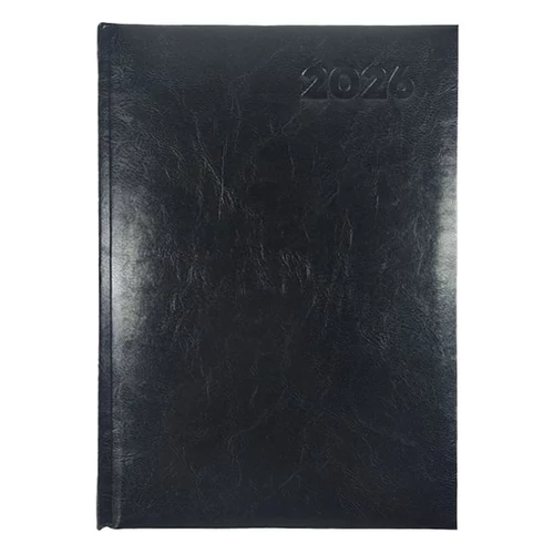 Határidőnapló FORTUNA A/5 napi fekete 2026.