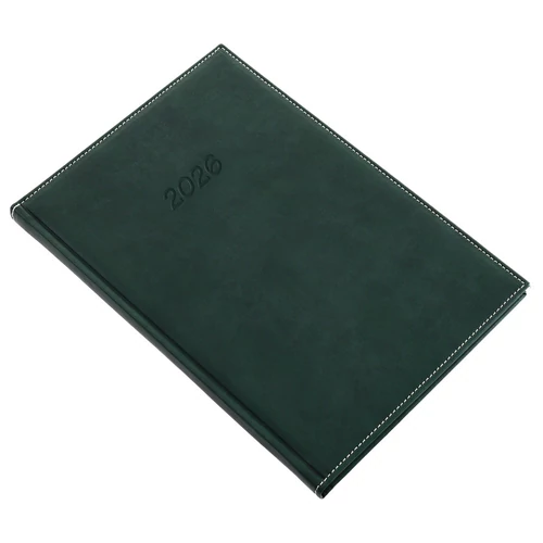 Határidőnapló REALSYSTEM Bolero B/5 heti sárga lapos zöld 2026.