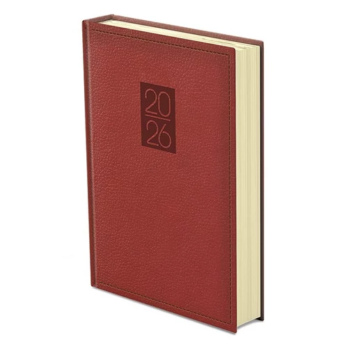 Határidőnapló TOPTIMER Classic C020 B/5 napi sárga lapos bordó 2026.