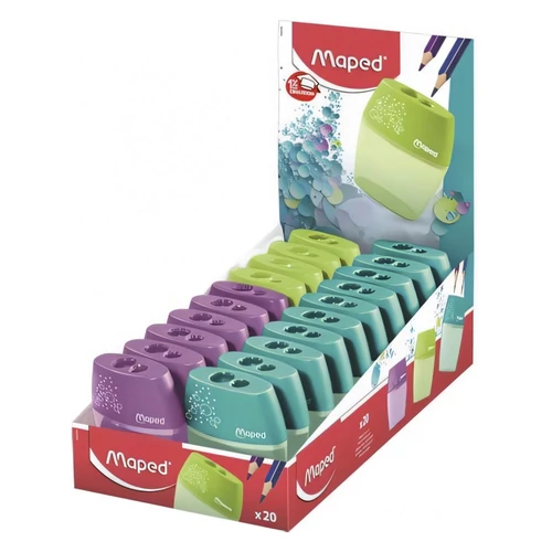 Hegyező MAPED Shaker 2 lyukú tartályos vegyes színek