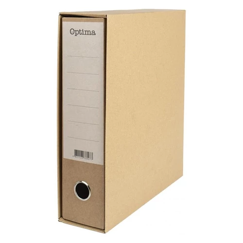 Iratrendező tokos OPTIMA A/4 80mm natúr
