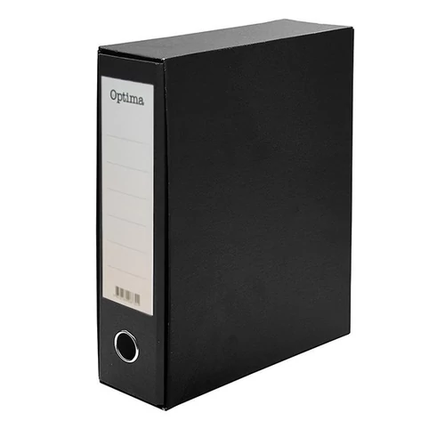 Iratrendező tokos OPTIMA A/4 80mm fekete
