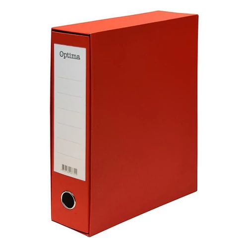 Iratrendező tokos OPTIMA A/4 80mm piros