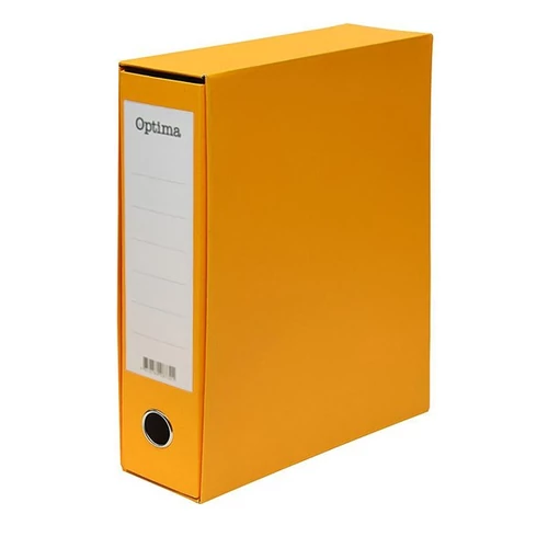 Iratrendező tokos OPTIMA A/4 80mm sárga