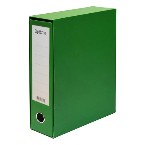 Iratrendező tokos OPTIMA A/4 80mm zöld