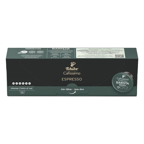 Kávékapszula TCHIBO Cafissimo Espresso Barista Brazil 10 kapszula/doboz