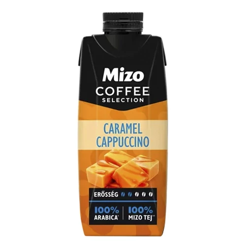 Kávés tej MIZO Coffe Selection Caramel cappuccino UHT 0,25L