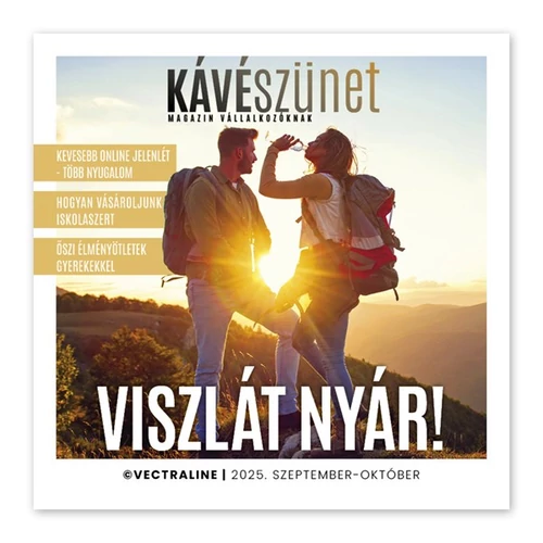 Kávészünet magazin 2025. szeptember-október 9-10 szám.