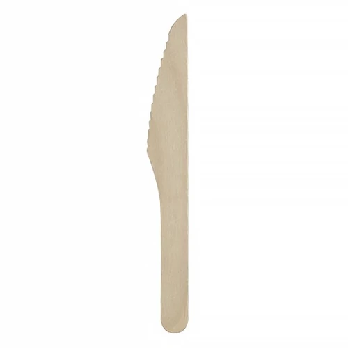 Kés eldobható fa BIO 16cm 100 darabos