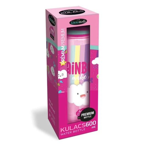 Kulacs LIZZYSULI műanyag 600 ml Lollipop Rainbow