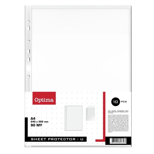 Lefűzhető genotherm OPTIMA A/4 90 mikron víztiszta 10 darabos