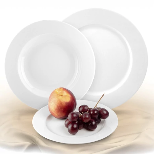 Mélytányér készlet ROTBERG Basic fehér 22 cm 6 darabos