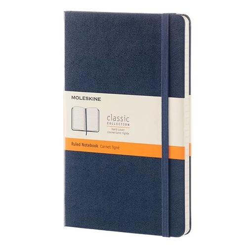 Notesz vonalas MOLESKINE QP060B20 "L" keményfedeles zafírkék