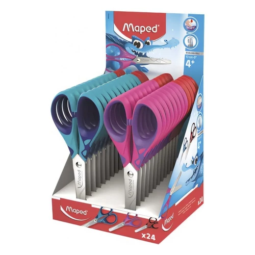 Olló iskolai MAPED Essentials Soft 13cm vegyes színek