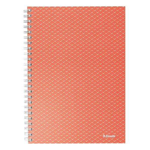 Spirálfüzet kockás ESSELTE A/5 80 lapos Colour Breeze korall