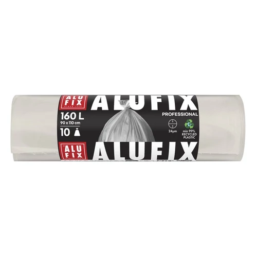 Szemeteszsák ALUFIX 160L átlátszó LDPE 90x110 cm 10 darabos
