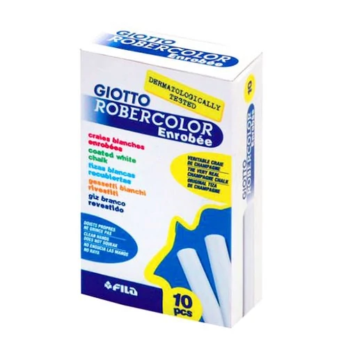 Táblakréta GIOTTO Robercolor fehér kerek pormentes 10 darabos