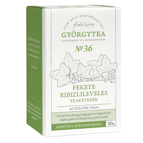 Teakeverék GYÖRGYTEA Fekete ribizlileveles 50 g